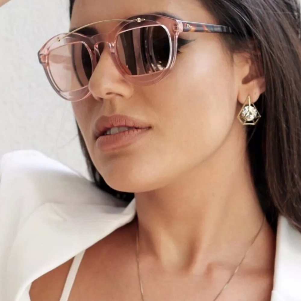 NWT Dior DiorMania 1 N710J Rose Grey Sunglasses - Picture 7 of 8